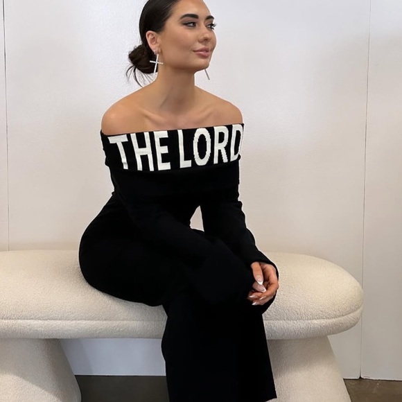 yesugod Dresses & Skirts - The Lord is Coming sweater dress, off shoulder